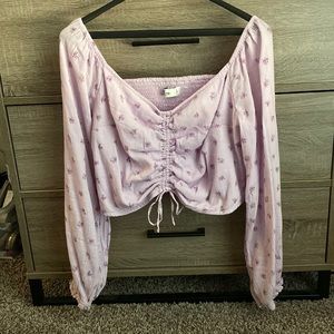 Hollister Cropped Off the Shoulder Top